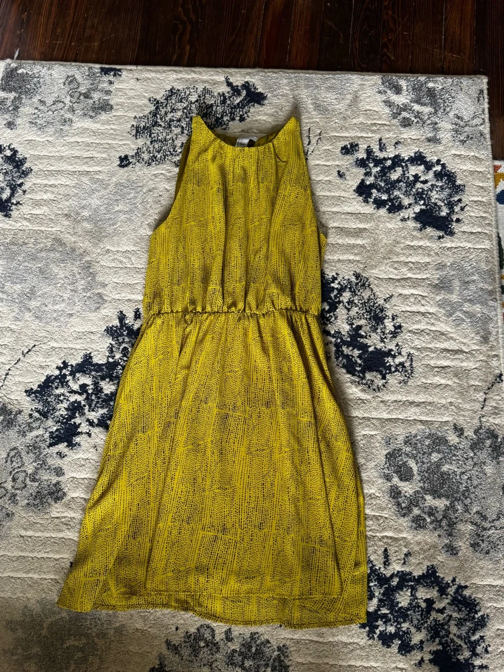 H&M Yellow/ Green Sleeveless Casual Dress H&M Yellow/ Green Sleeveless Casual Dress